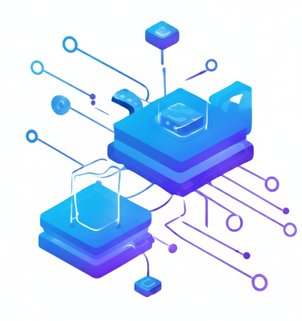 Ilustración abstracta de tecnología
